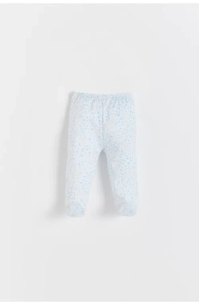 Babycottons Peanut Kimono & Pants Set For Infant In Blue