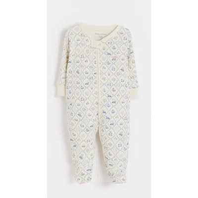 Babycottons Jane Zip Footed Pajama For Infant In Multi