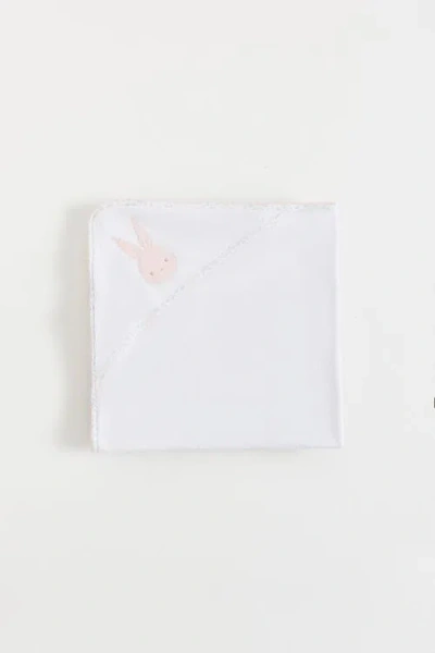 Babycottons Caramel Small Hooded Towel In White