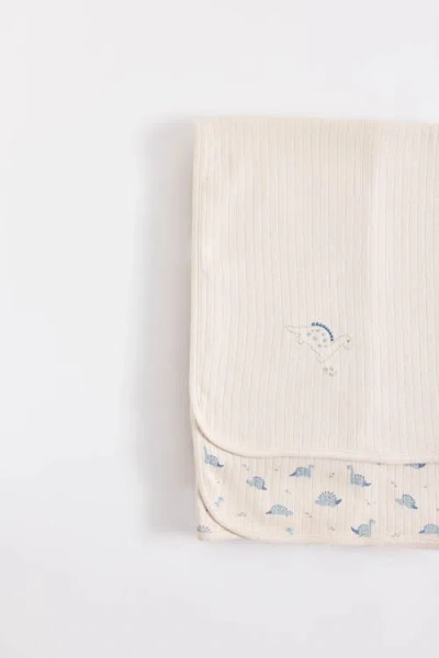 Babycottons Dinomyte Receiving Blanket In Neutral