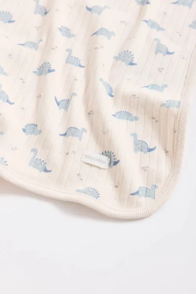 Babycottons Dinomyte Receiving Blanket In Neutral
