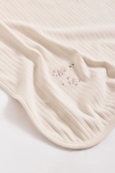 Babycottons Magic Wings Receiving Blanket In Neutral