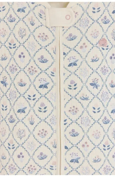 Babycottons Jane Snug Zip Footed Pajama For Infant In White