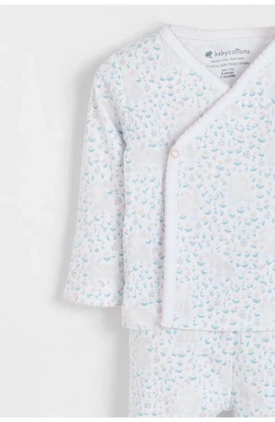 Babycottons Caramel Kimono & Pants Set For Infant In White