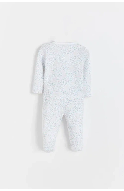 Babycottons Caramel Kimono & Pants Set For Infant In White