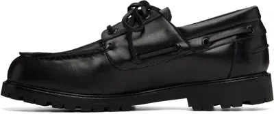 Studio Nicholson Guston Boat Shoes In Black