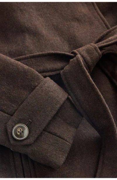 Next Belted Trench Coat In Brown