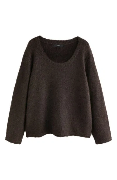 Next Scoop Neck Sweater In Black