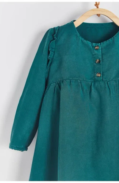 Babycottons Tencel Dress For Toddler In Blue