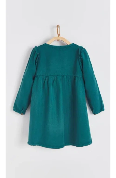 Babycottons Tencel Dress For Toddler In Blue