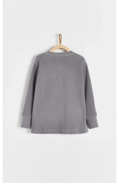 Babycottons Sweatshirt Waffle For Toddler In Blue