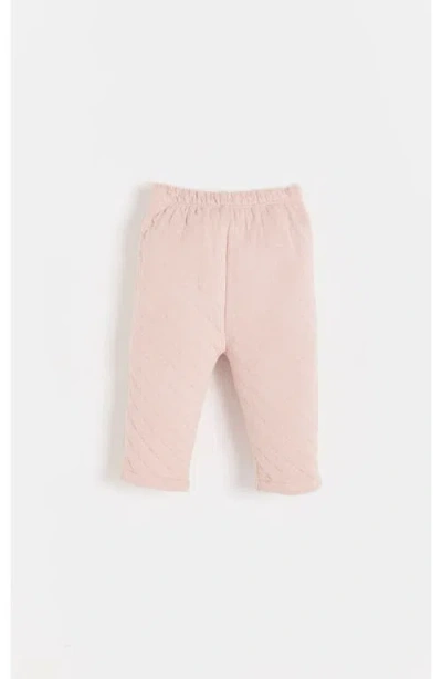 Babycottons Mat 0 Cardigan And Pants Set  For Infant In Pink