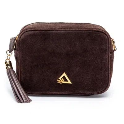 Hay Life Women's Brown  X Elie Beaumont Suede Camera Bag In Brown