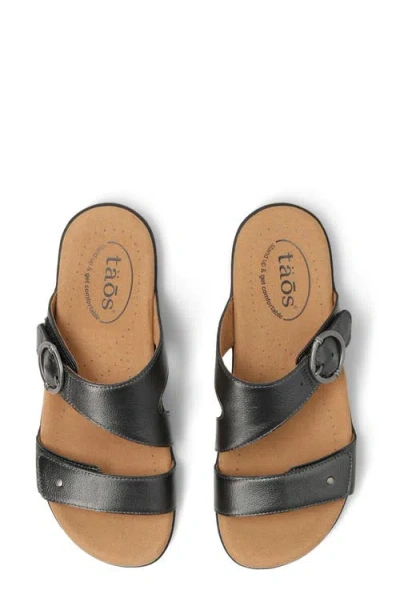 Taos Westside Slide Sandal In Black