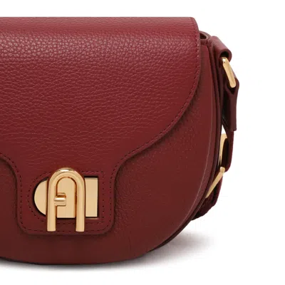 Furla Mini Lotus Shoulder Bag In Red