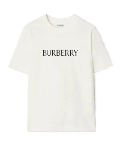 Burberry T-shirt And Polo Shirt In White
