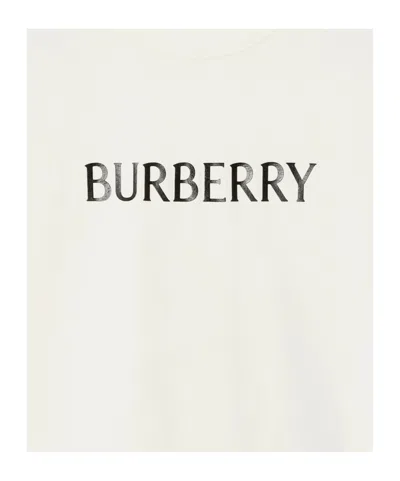 Burberry T-shirt And Polo Shirt In White