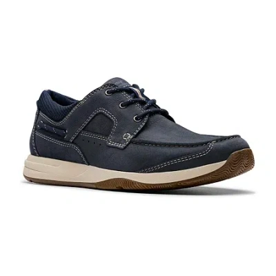 Clarks Of England Clarks Sailview Mens Boat Shoes In Blue