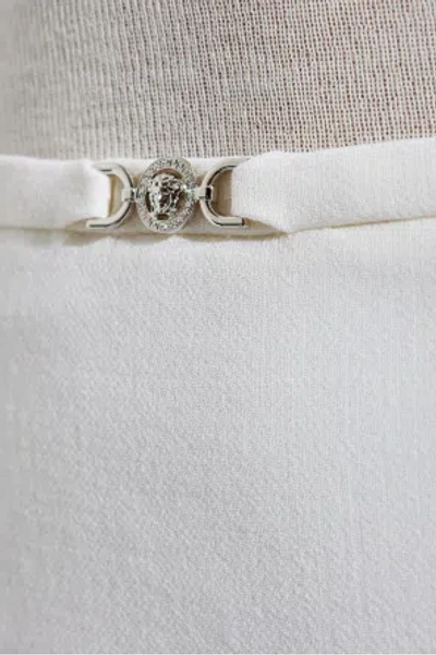 Versace Single Slit Skirt In White