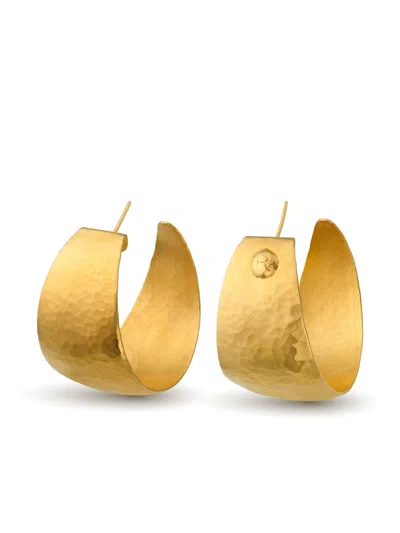 Eva Remenyi Women's Rustic Earrings Gold In Gold