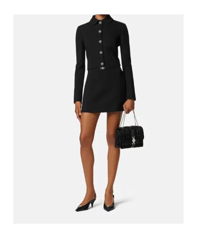 Versace Medusa-head Mini Skirt In Black