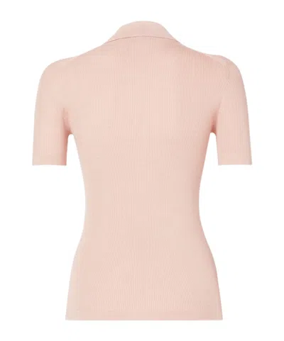 Fendi Button-shirt Short-sleeve Polo Shirt In Neutral