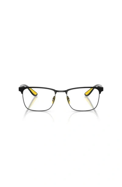 Ray Ban Ray-ban 54mm Square Optical Glasses In Black
