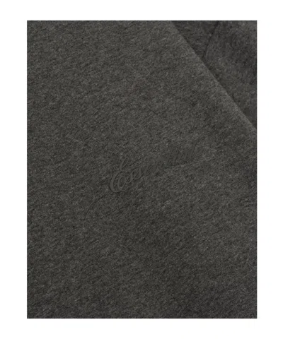 Essentials Embroidered Classic Fit Long Sleeve In Gray