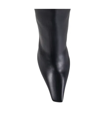 Amina Muaddi Pointed-toe Boots In Black