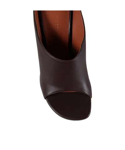 Amina Muaddi Taylor Slipper 90 Coffee Nappa In Brown