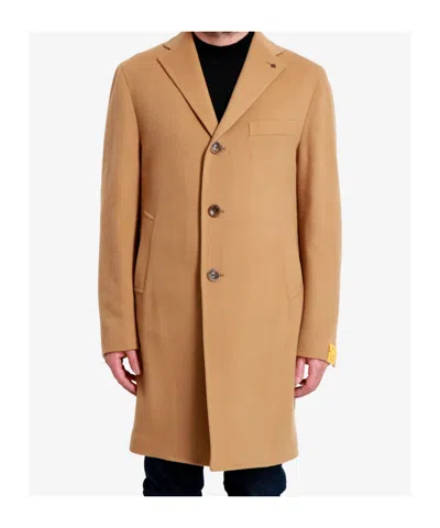Tagliatore Long-sleeved Coat In Brown