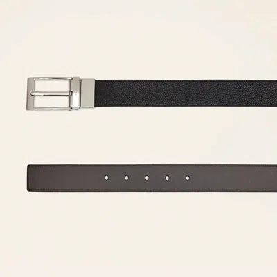 Bally Reversible And Adjustable Belt In Black Leather In Black