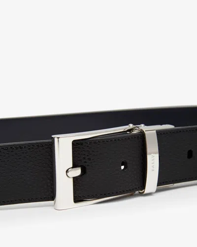 Bally Reversible And Adjustable Belt In Black Leather In Black