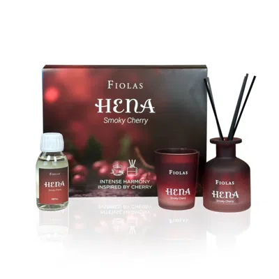 Fiolas Red Hena Smoky Cherry Gift Set – Limited Edition In Red