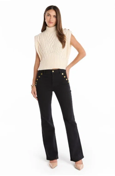 The Noli Shop Allegra Bootcut Jean In Black