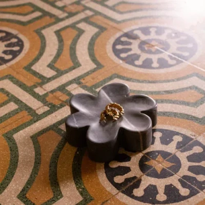 Parma Tile Superbloom Marble Catchall In Black