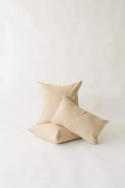 Loom Imports Pinstripe Pillow In Neutral