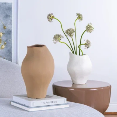 Dinadecor Mosco Vase In White