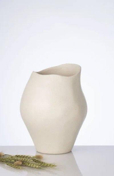 Dinadecor Mosco Vase In White