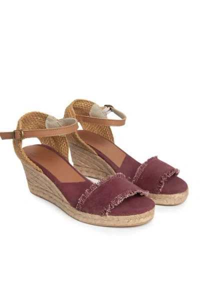 Menina Step Inesa Single Fringed Band Espadrille In Brown