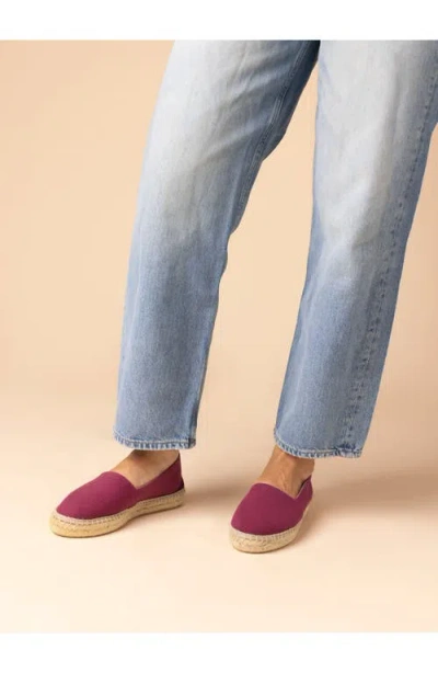 Menina Step Marbella Leather Espadrille In Purple