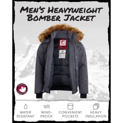 Canada Weather Gear Heavyweight Bomber Jacket In Gray