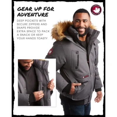 Canada Weather Gear Heavyweight Bomber Jacket In Gray