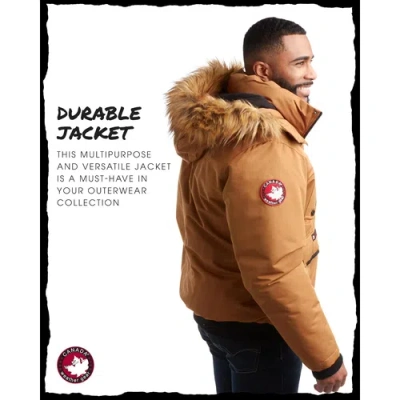 Canada Weather Gear Heavyweight Bomber Jacket In Brown