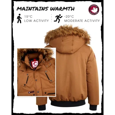 Canada Weather Gear Heavyweight Bomber Jacket In Brown