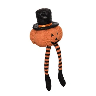 Transpac Plush Jack Shelf Sitter Decorative Figurine Halloween Decor In Black
