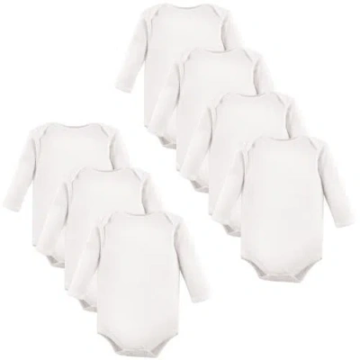 Luvable Friends 7pk Long Sleeve Bodysuits In White