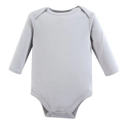 Luvable Friends 1pk Long Sleeve Bodysuits In Gray