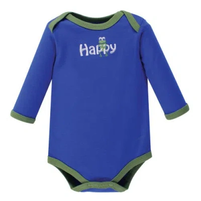 Luvable Friends Cotton Long-sleeve Bodysuits In Multi