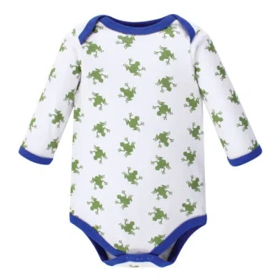 Luvable Friends Cotton Long-sleeve Bodysuits In Multi